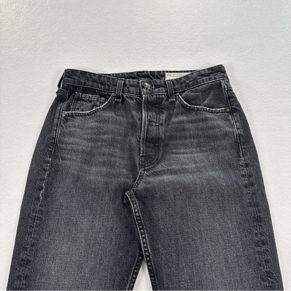 Rag & Bone Maya Jean Women’s 27 High Rise Ankle Slim Jeans in Black Button Fly - Picture 3 of 7
